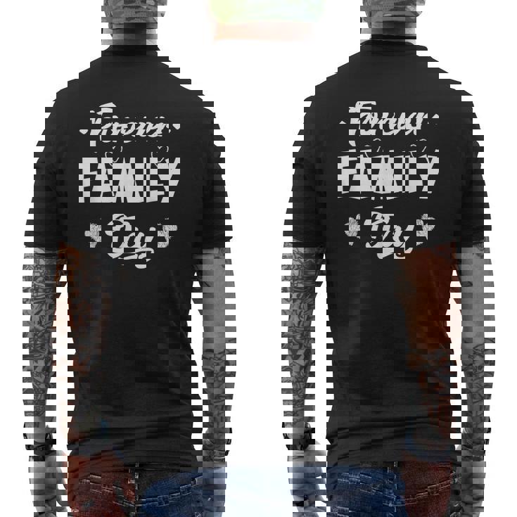 Forever Family Day Matching Family Adoption Tshirt Men's Back Print T-shirt