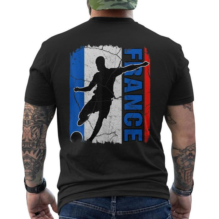 France Soccer Team French Flag Jersey Football Fans Men's Back Print T-shirt