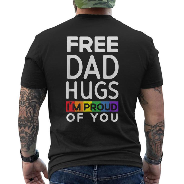 Free Dad Hugs Im Proud Of You Lover Pride Month Gay Rights Men's Back Print T-shirt