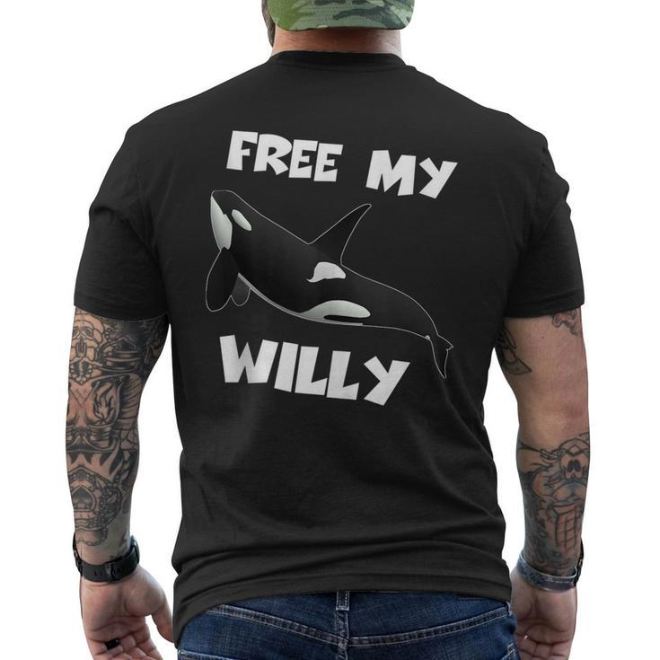 Free My Willy Men's Back Print T-shirt