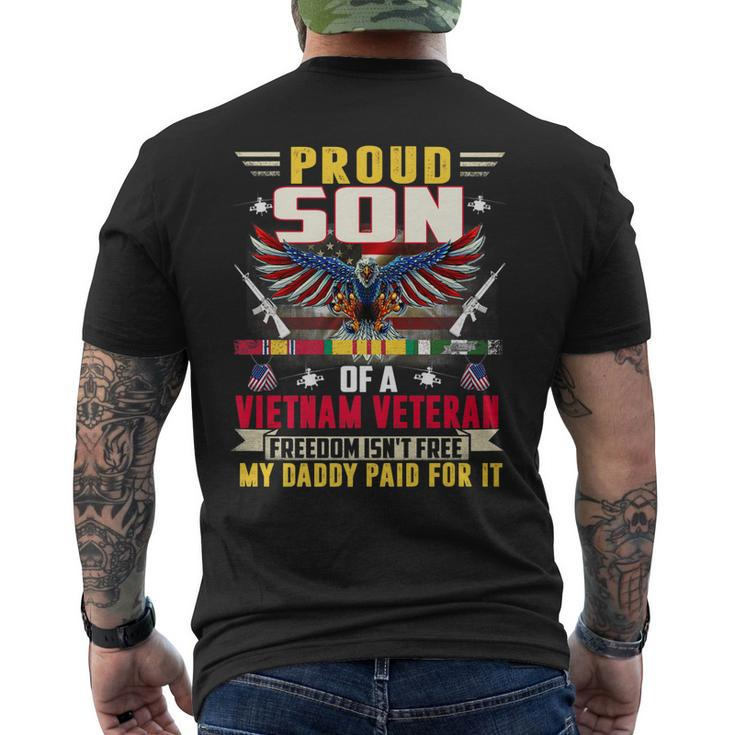 Freedom Isnt Free - Proud Son Of A Vietnam Veteran Daddy Men's T-shirt Back Print
