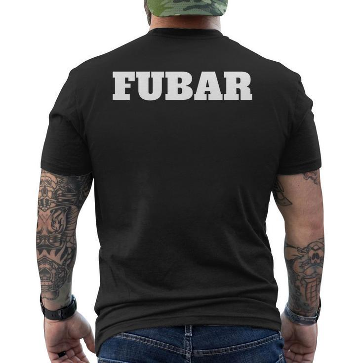 Fubar Novelty Military Slang  For Men And Women Mens Back Print T-shirt