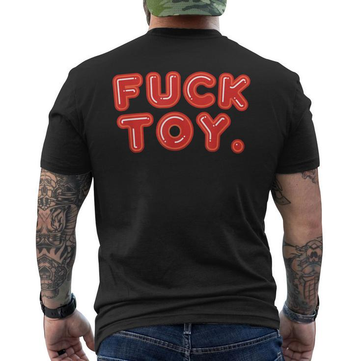 Fuck Toy Vintage Retro Bdsm Lgbt Kinky Sex Lover Men's Back Print T-shirt