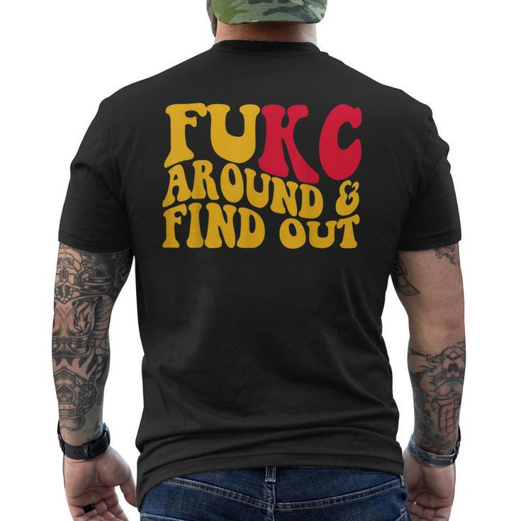 Fukc Around And Find Out Men's Back Print T-shirt