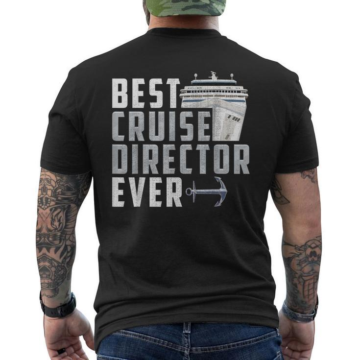 Funny Best Cruise Director Ever Captain Mens Back Print T-shirt