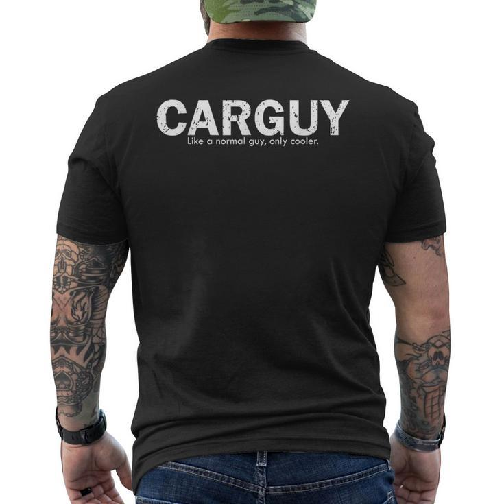 Funny Car Guy Gift For Dad Husband Daddy Father Car Fixer Mens Back Print T-shirt