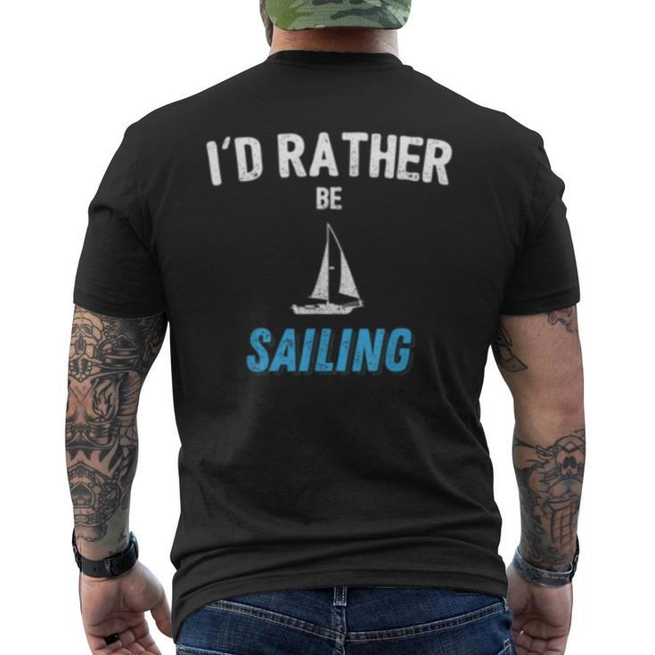 Funny Sailing Retirement Gifts For Men And Grandpa Mens Back Print T-shirt