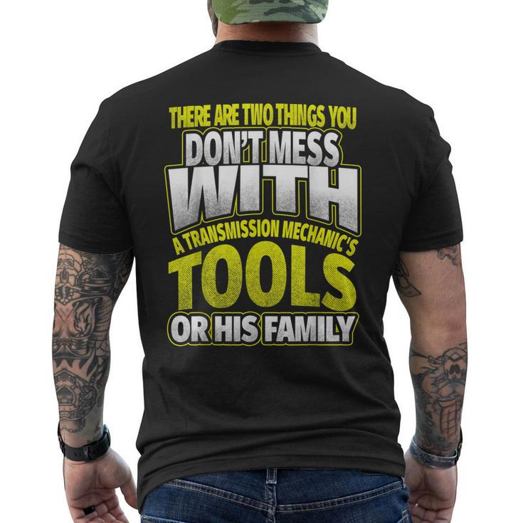 Funny Transmission Mechanic  Tools Or Family Mens Back Print T-shirt