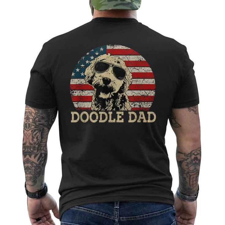Funny Vintage Doodle Dad Aussie Doodle & Goldendoodle Gift For Mens Mens Back Print T-shirt