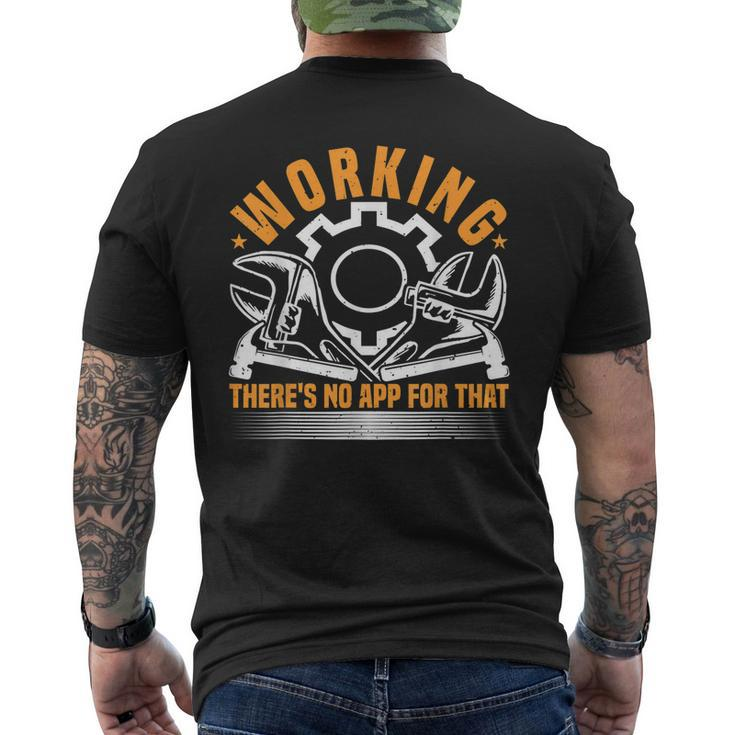 Funny Workshop Quote For A Mechanic Craftsman & Artisan Mens Back Print T-shirt