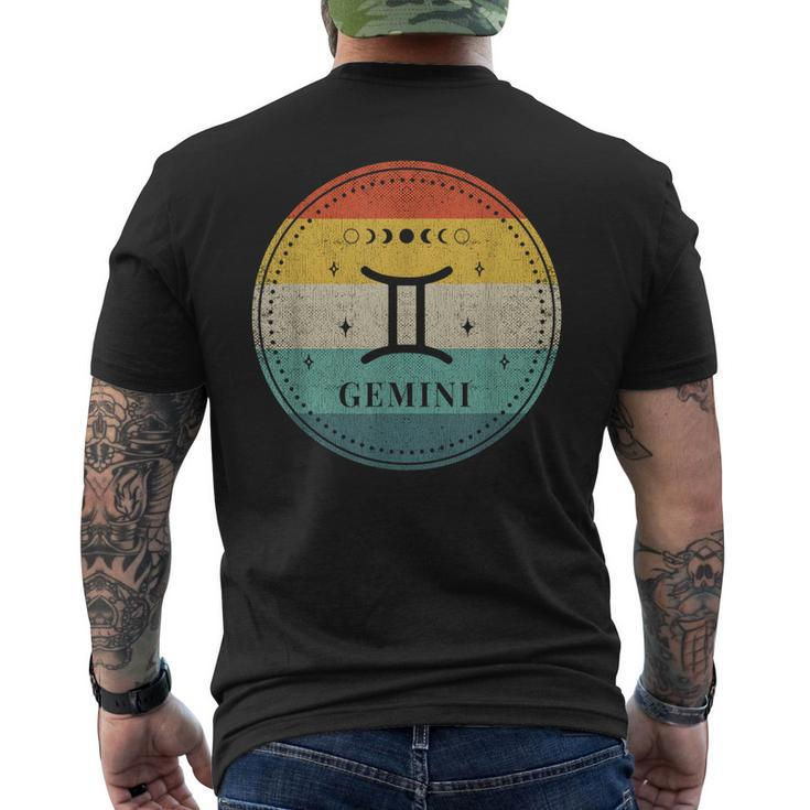 Gemini Horoscope Gemini May June Birthday Gemini Men's Back Print T-shirt