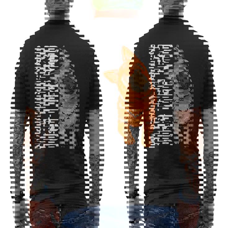 German Shepherd Dog Riding T Rex Lover Animals Men's T-shirt