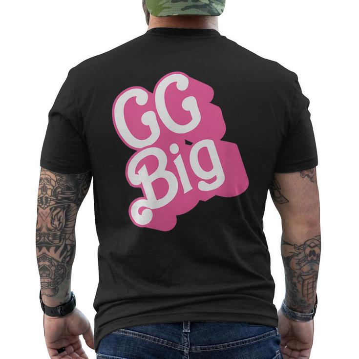 Gg Grand Big Pledge Rush Alumnae Sorority Vintage Pink Men's T-shirt Back Print