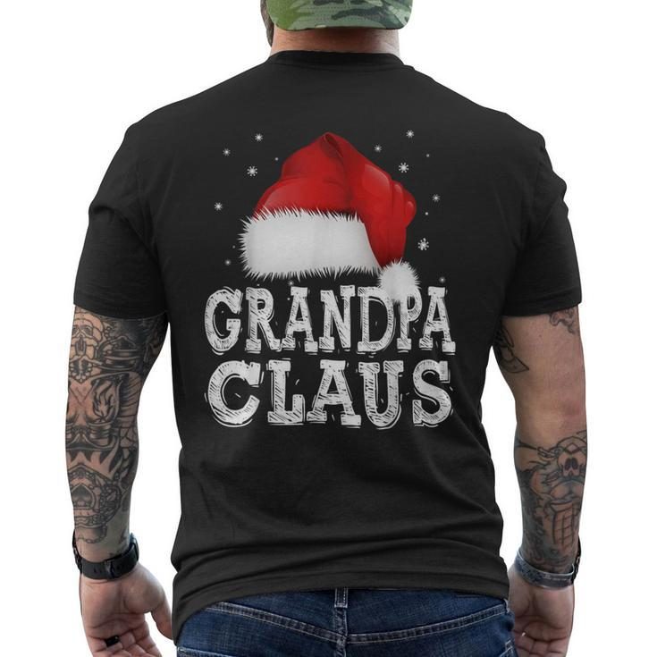 Ghristmas Pajama Grandpa Santa Claus Costume Matching Family Men's Back Print T-shirt
