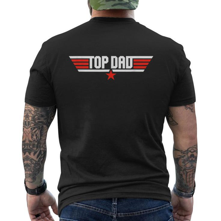 Gifts Christmas Birthday Top Dad Birthday Gun Jet Fathers Mens Back Print T-shirt