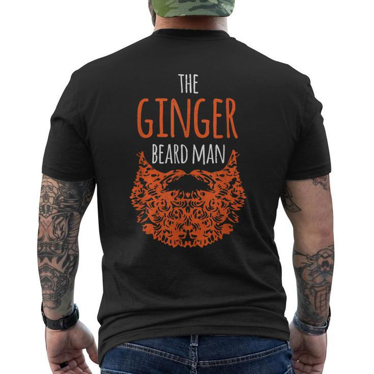 The Ginger Beard Men Red Hair Bearded Hipster Redhair Daddy Men's Back Print T-shirt
