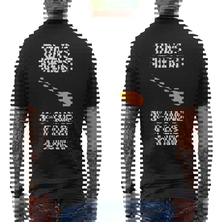 Glass Blowing - Glass Blowing Todays Forecast Men's Back Print T-shirt