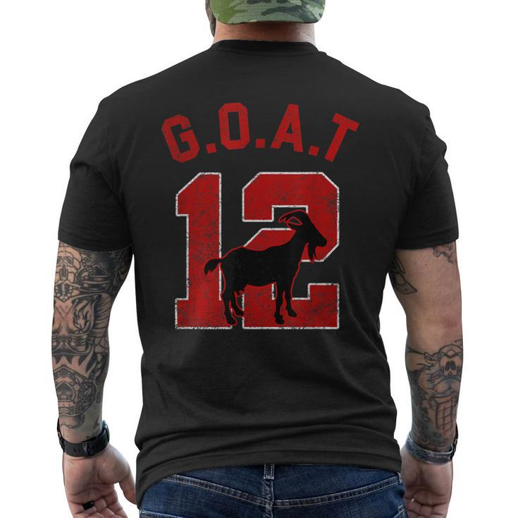 Goat 12 Vintage Distressed Men's Back Print T-shirt