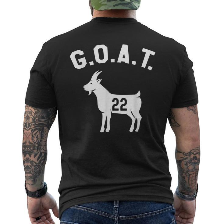 Goat Number 22 Greatest Of All Time Dad Joke Men's Back Print T-shirt