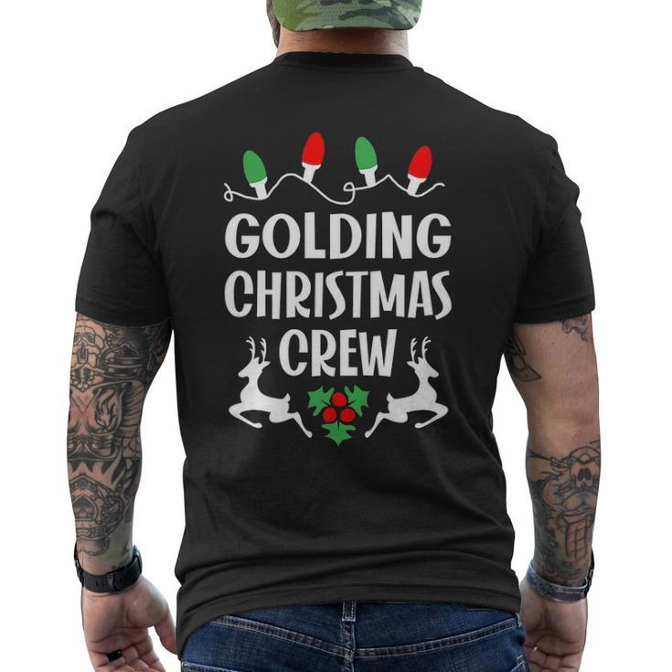 Golding Name Gift Christmas Crew Golding Mens Back Print T-shirt