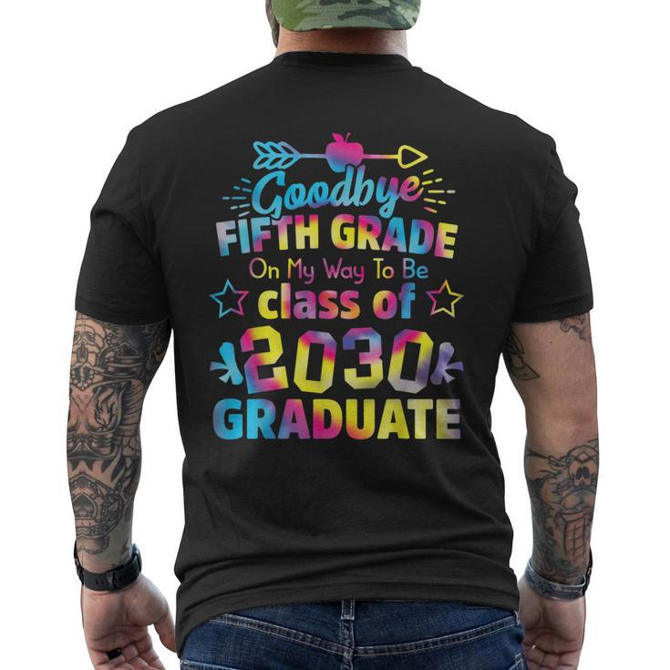 Goodbye 5Th Grade Class Of 2030 Grad Hello 6Th Grade Men's Back Print T-shirt