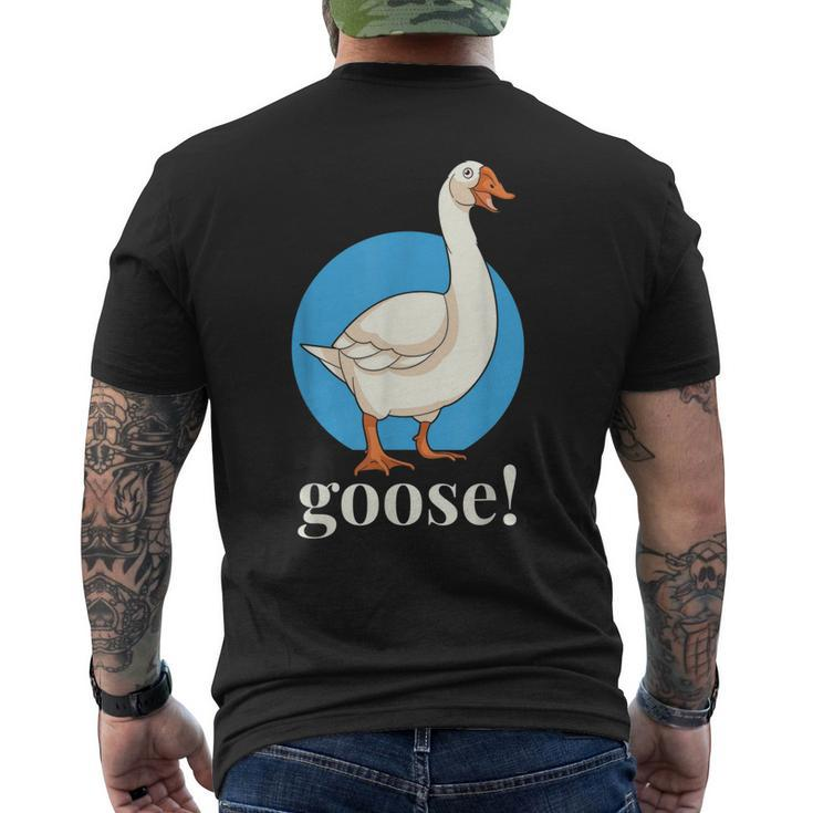 Goose Meme Costume Goose Birds Honk Lover Men's Back Print T-shirt