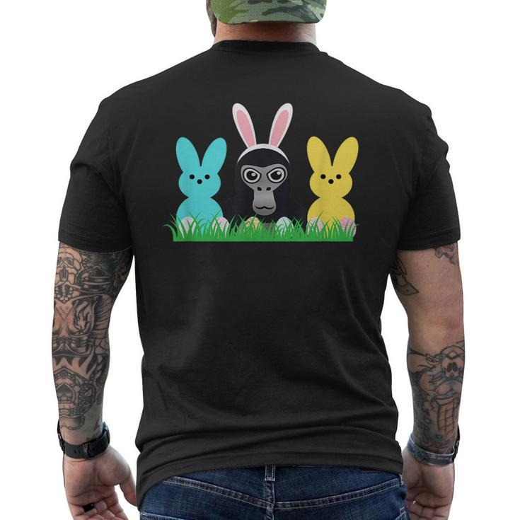 Gorilla Tag Easter Basket Vr Gamer Kids Adults Ns Men's Back Print T-shirt