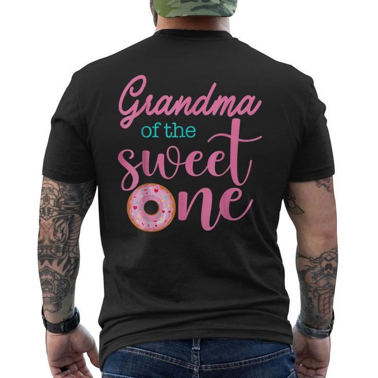 Grandma Of Sweet One 1St First Birthday Men's Back Print T-shirt