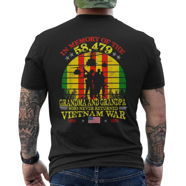 Grandpa And Grandma Vietnam Veteran Memory The War Vietnam Men's Back Print T-shirt
