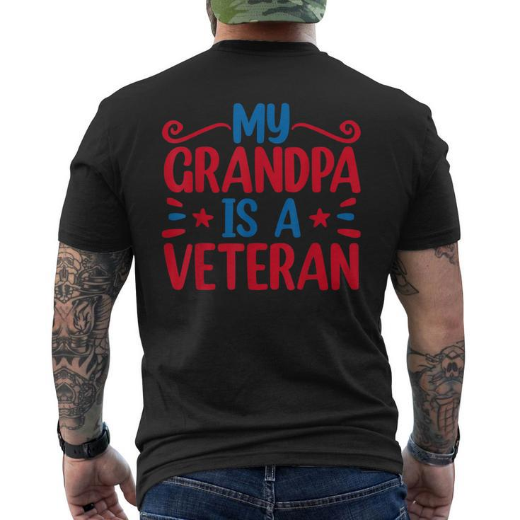 My Grandpa Is A Veteran Men's T-shirt Back Print