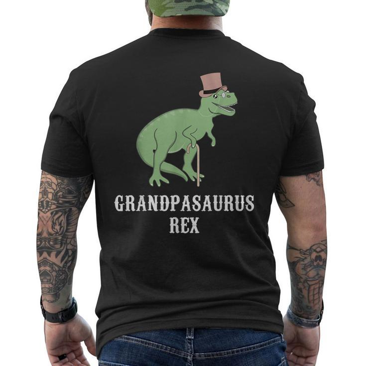 Grandpasaurus Rex Dinosaur Men's Back Print T-shirt