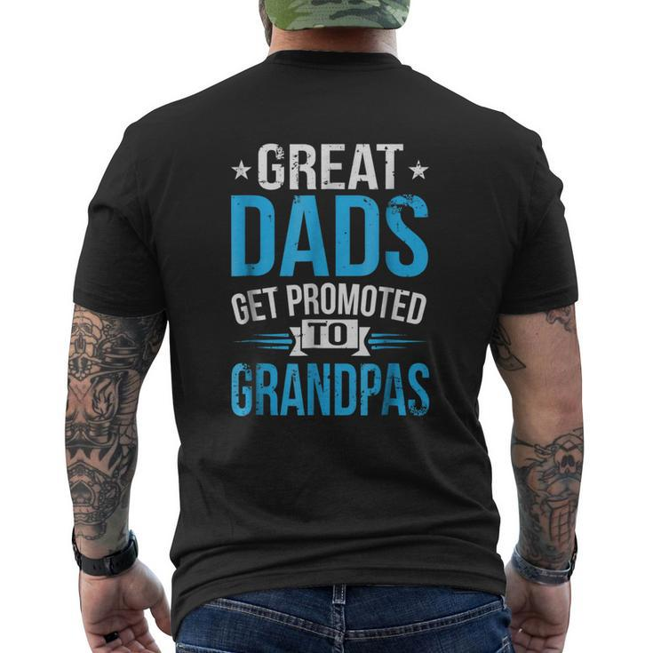 Great Dads Get Promoted To Grandpas New Grandpa Men's Back Print T-shirt