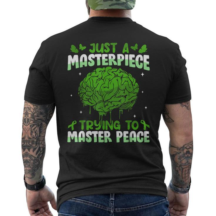 Green Stigma Mental Health Matters Awareness Mens Womens Men's Back Print T-shirt
