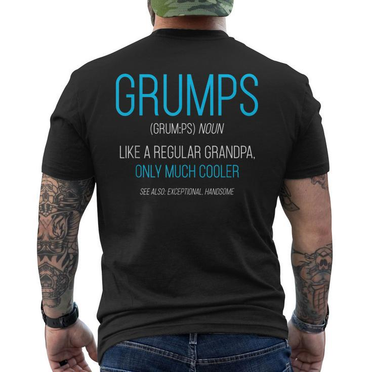 Mens Grumps Like A Regular Grandpa Definition Cooler Men's T-shirt Back Print