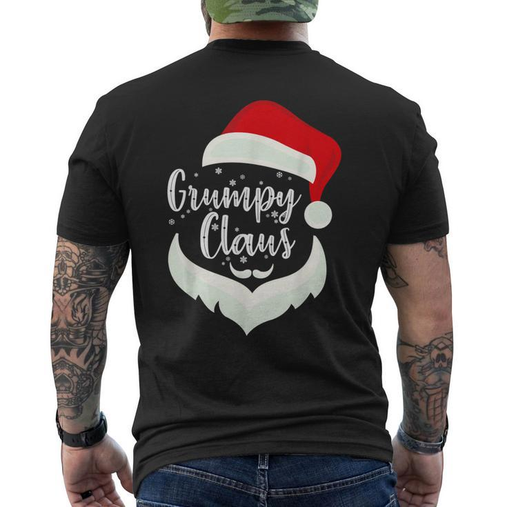 Grumpy Claus Santa Claus Xmas For Dad Grandpa Men's Back Print T-shirt