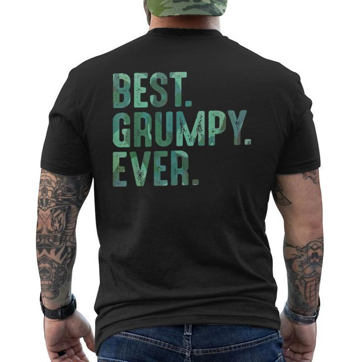 Grumpy  From Grandchildren Grandpa Best Grumpy Ever Gift For Mens Mens Back Print T-shirt