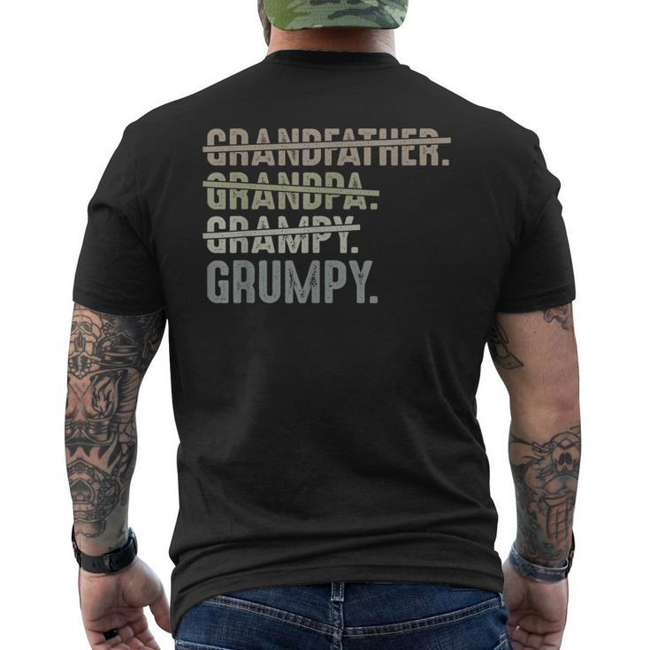 Grumpy For Men Grandfather Grandpa Grampy Grumpy Men's Back Print T-shirt