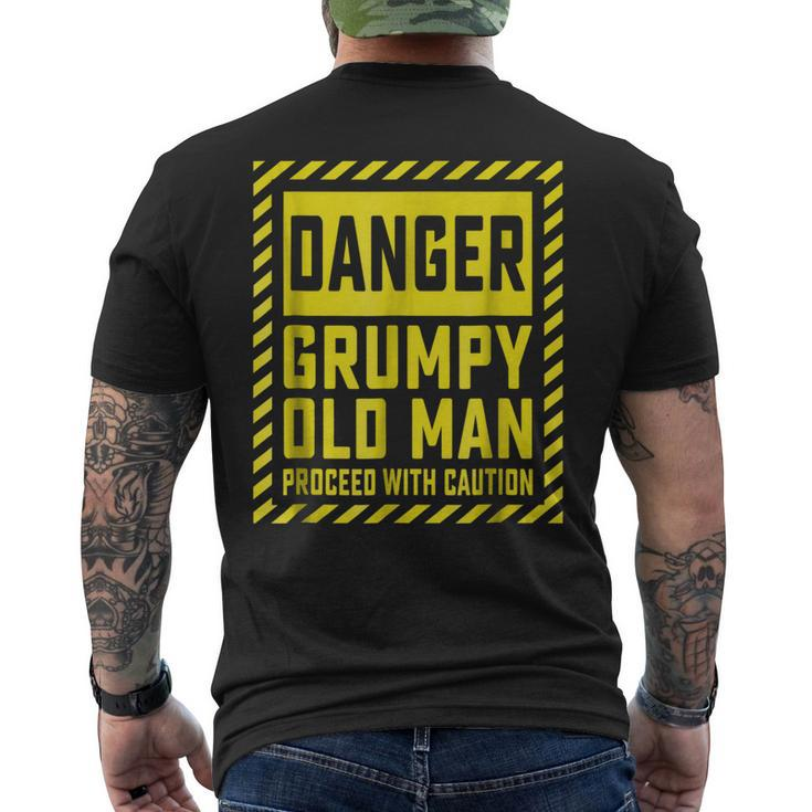 Grumpy T For Men Danger Grumpy Old Man Men's Back Print T-shirt