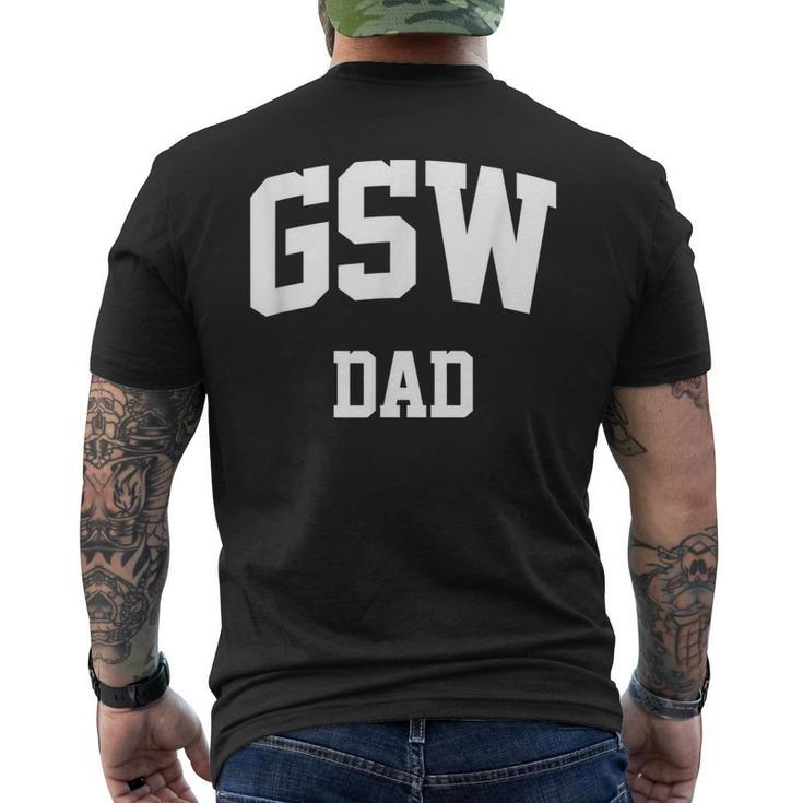 Gsw Dad Athletic Arch College University Alumni Men's T-shirt Back Print