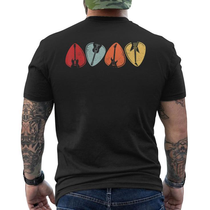 Guitar Lover Retro Style Vintage Guitarist Men's Back Print T-shirt