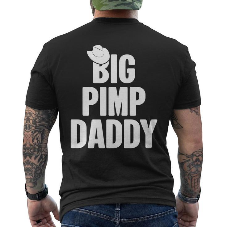 Halloween Big Pimp Daddy Pimp Costume Party Men's Back Print T-shirt