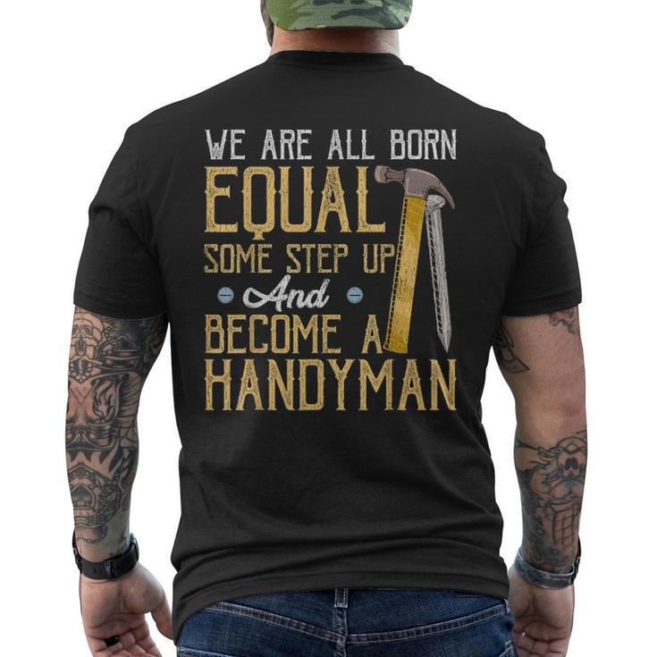 Handyman Dad Fathers Day Men's T-shirt Back Print
