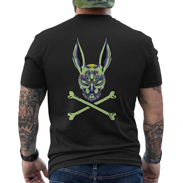 Happy Easter Bunny Ears Sugar Skull Lover Men's T-shirt Back Print