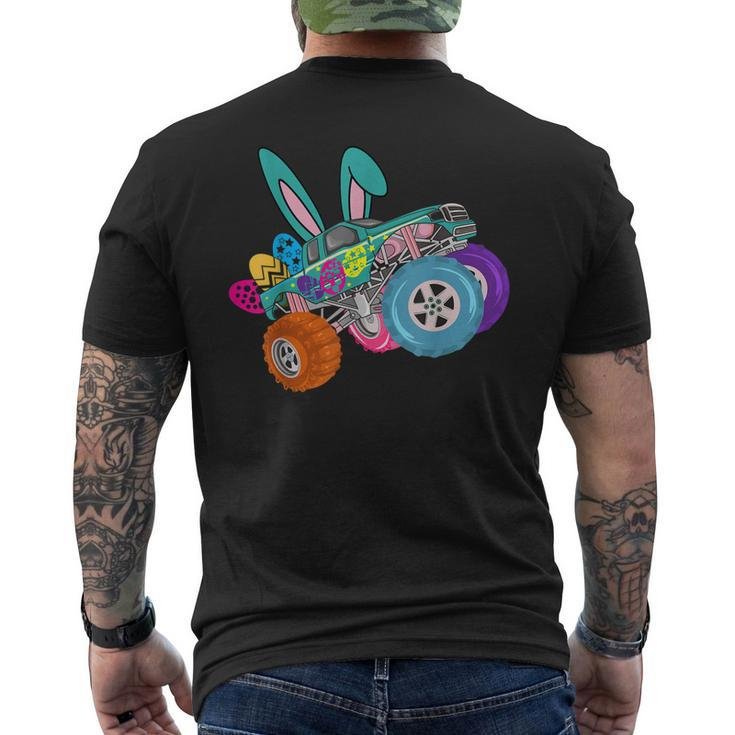 Happy Easter Easter Bunny Monster Truck Lovers Men's Back Print T-shirt