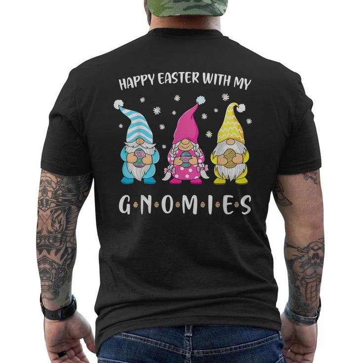 Happy Easter With My Gnomies Girls Easter Gnome Men's T-shirt Back Print