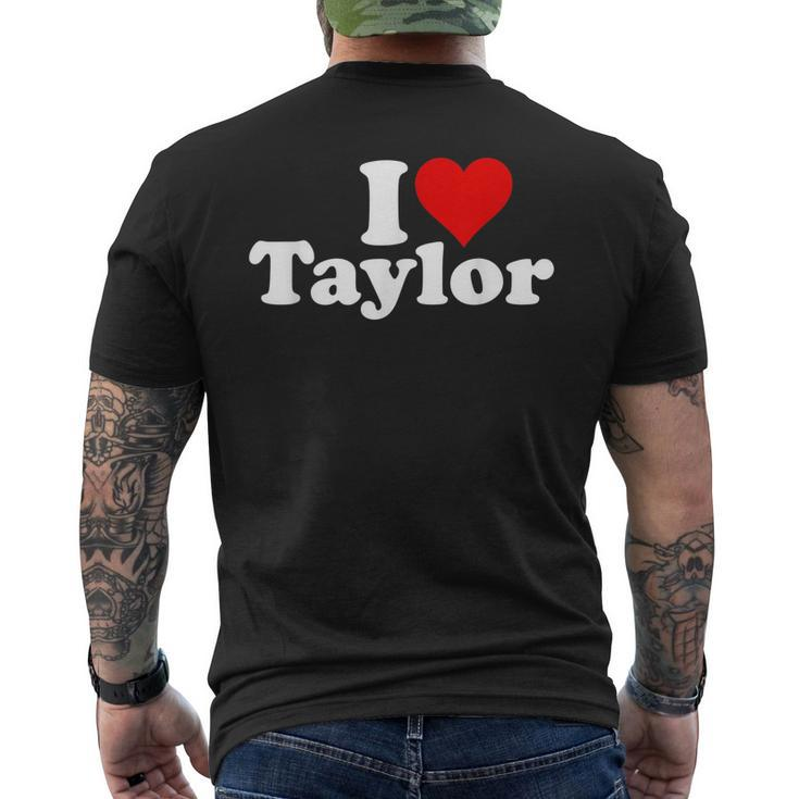 I Heart Love Taylor Men's Back Print T-shirt