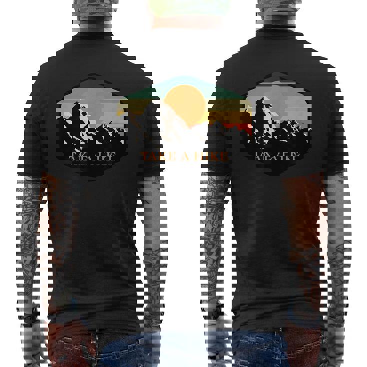 Take A Hike Retro Vintage Outdoor Hiking Men's Back Print T-shirt
