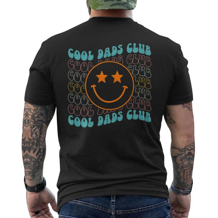 Hippie Face Cool Dads Club Retro Groovy Fathers Day Men's T-shirt Back Print