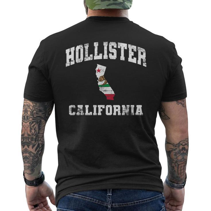 Hollister California Ca State Flag Vintage Athletic Style Men's Back Print T-shirt