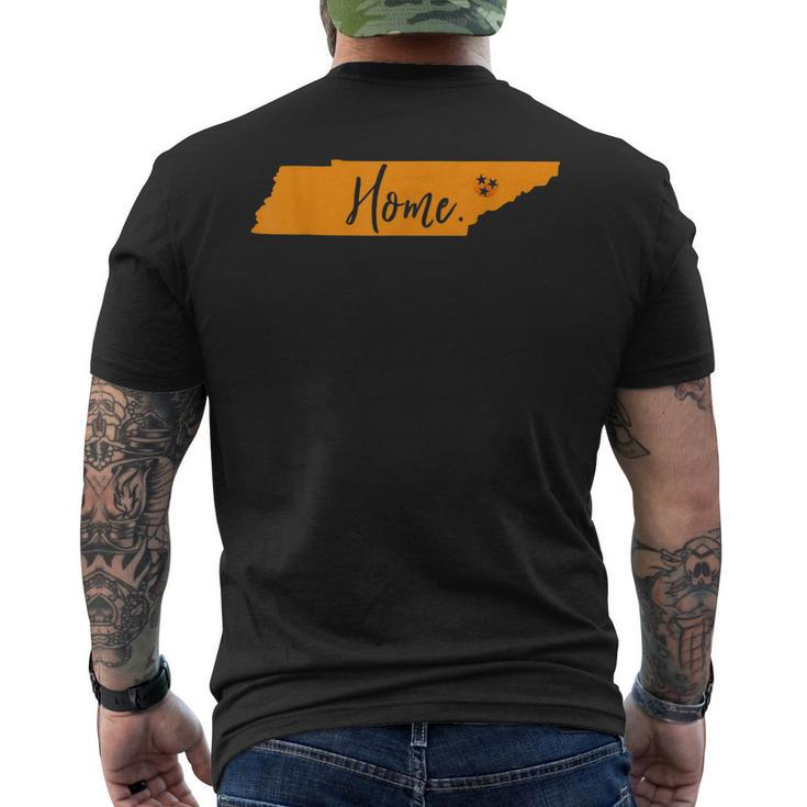 Home Tennessee State Orange Vol Vintage Flag Football Men's T-shirt Back Print
